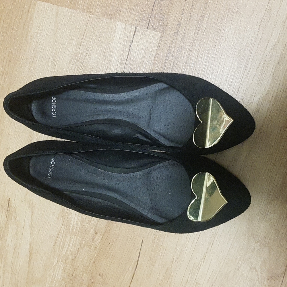 Topshop Black Flats